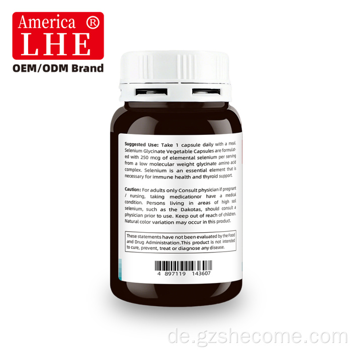Shecome Selenium Capsules Immun-Antioxidans-Unterstützung